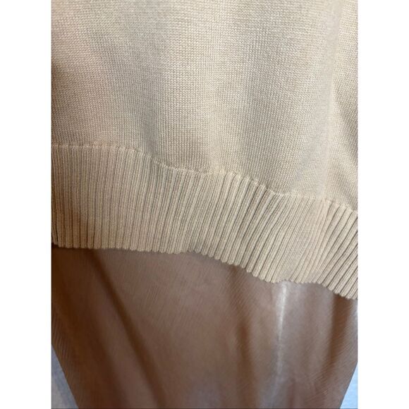 SOVERE / Rhyme Combo Slip Knit Dress in Champagne Size XL - Picture 9 of 12